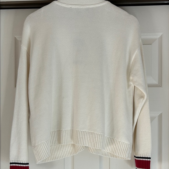 Tommy Hilfiger Women's Cream Cardigan Sweater Preppy Casual Size Small - Picture 4 of 11